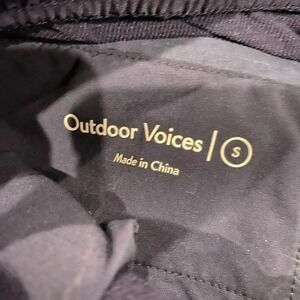 Outdoor Voices Joggers Pants Men's S‎ Blue Nylon Stretch Activewear Drawstring
